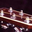 guitar headstock and tuning pegs