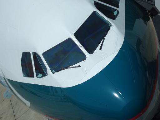 passenger aircraft front
