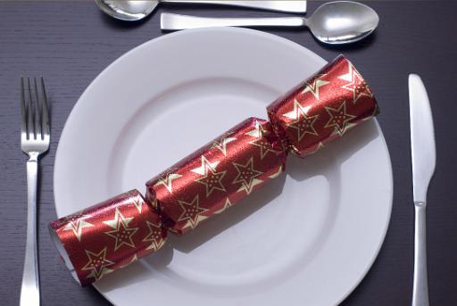 christmas dinner place setting