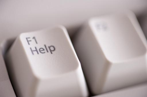 Help key on a computer keyboard