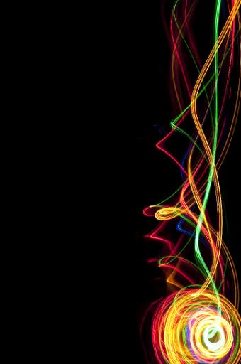 colorful catherine wheel light effect