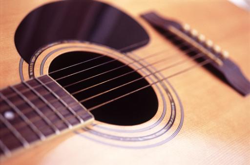 acoustic guitar sound box and sound hole