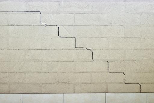cracked brick wall