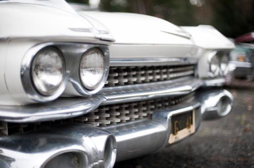 retro american 50s car details
